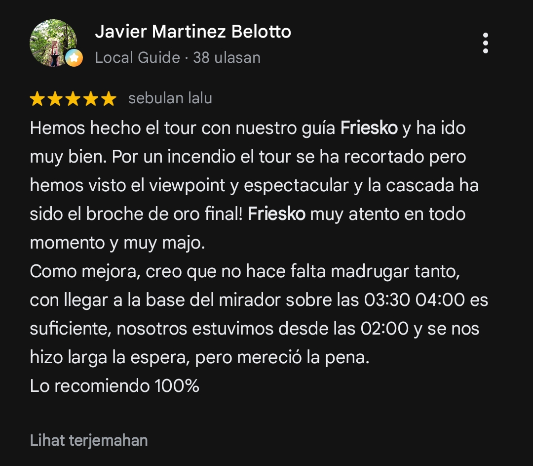 Review from Javier Martinez Belotto
